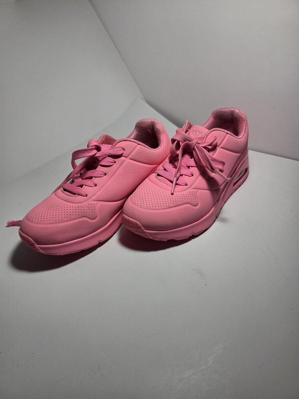 Skechers Uno Stand On Air Girls Hot Pink Sneakers Size 3.5 Y 310525L
